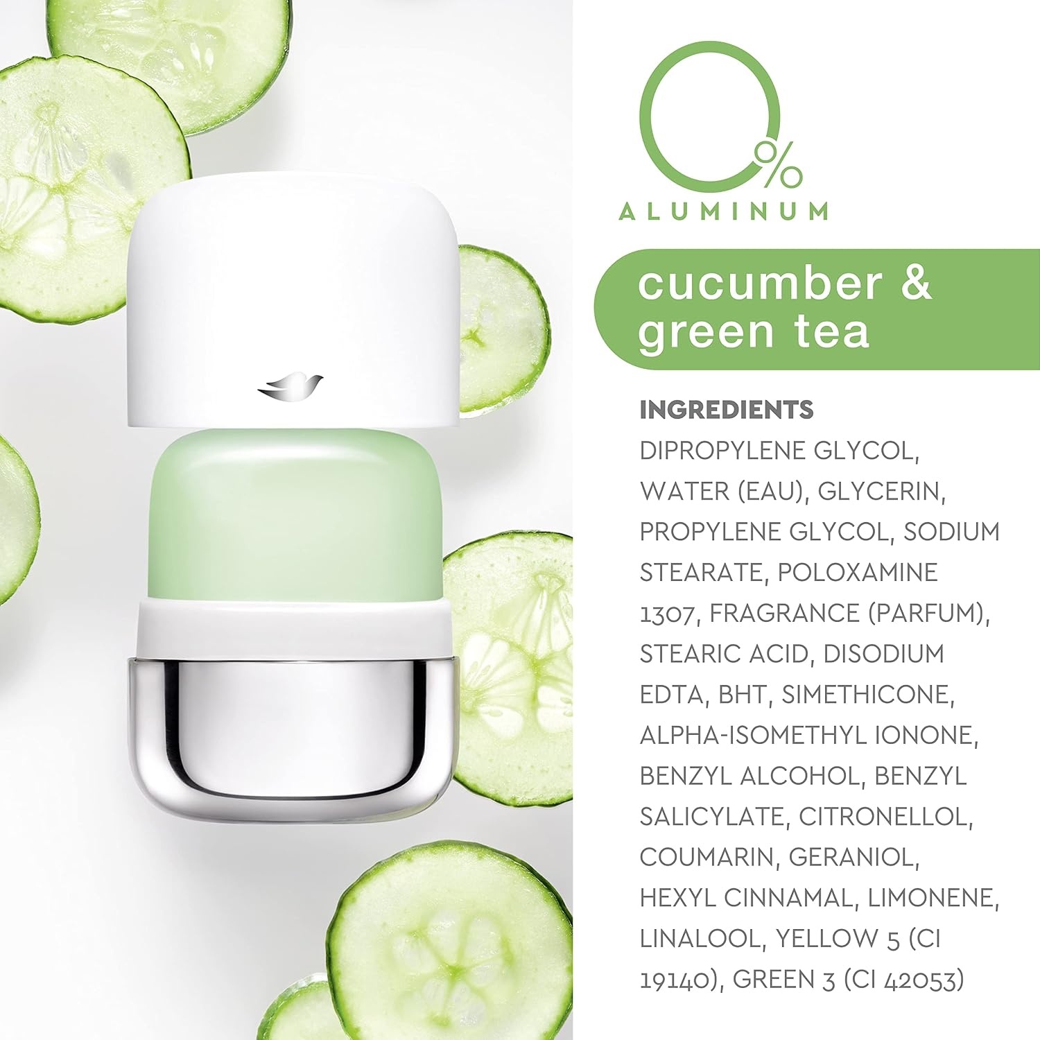 image:imageDove Refillable Deodorant Starter Kit Deodorant For Women Cucumber amp Green Tea 0 Aluminum 113 ozCool