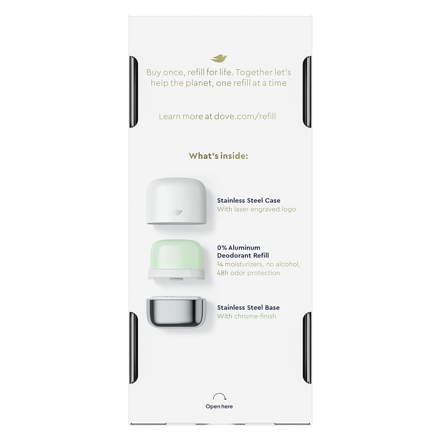 image:imageDove Refillable Deodorant Starter Kit Deodorant For Women Cucumber amp Green Tea 0 Aluminum 113 ozCool