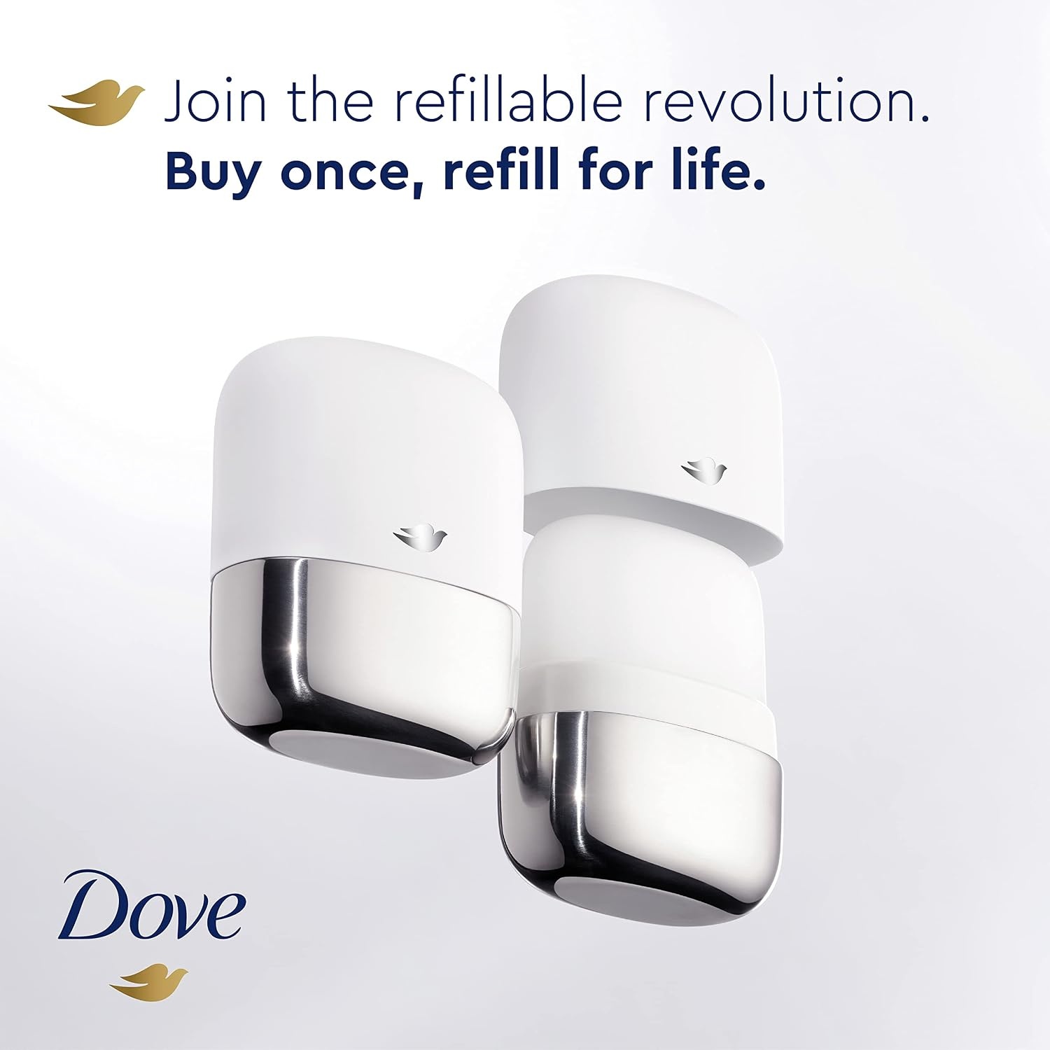 image:imageDove Refillable Deodorant Starter Kit Deodorant For Women Cucumber amp Green Tea 0 Aluminum 113 ozTropical