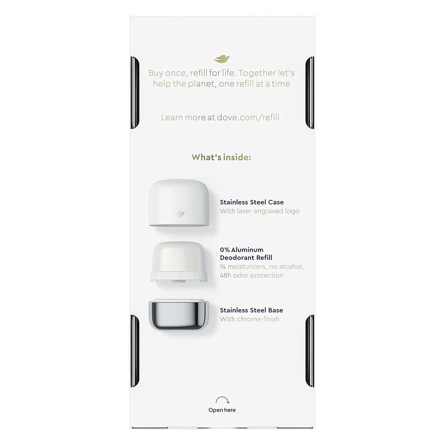 image:imageDove Refillable Deodorant Starter Kit Deodorant For Women Cucumber amp Green Tea 0 Aluminum 113 ozWarm
