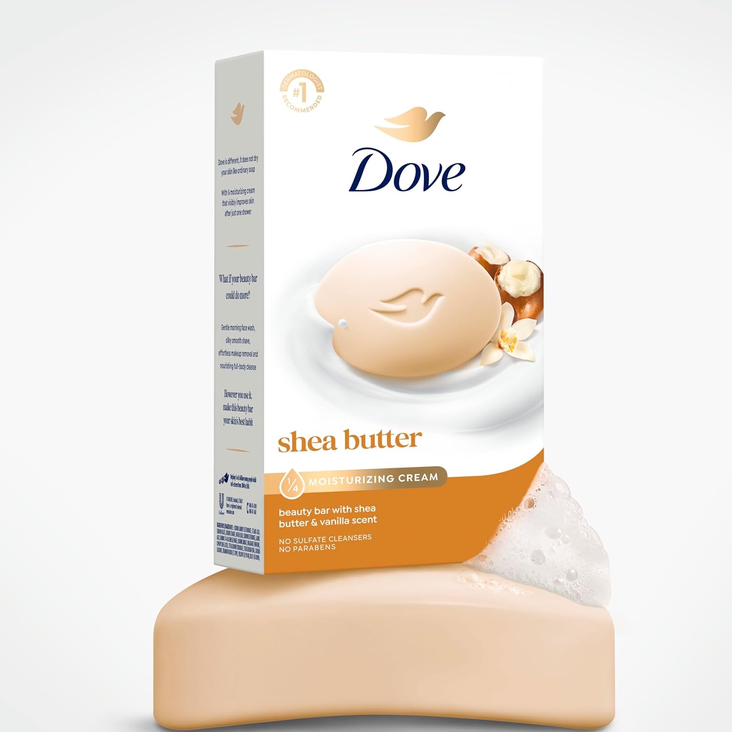 image:imageDove Shea Butter Beauty Bar Soap 8 Count Cleanser 375 oz I beauty bar375 Ounce Pack of 6
