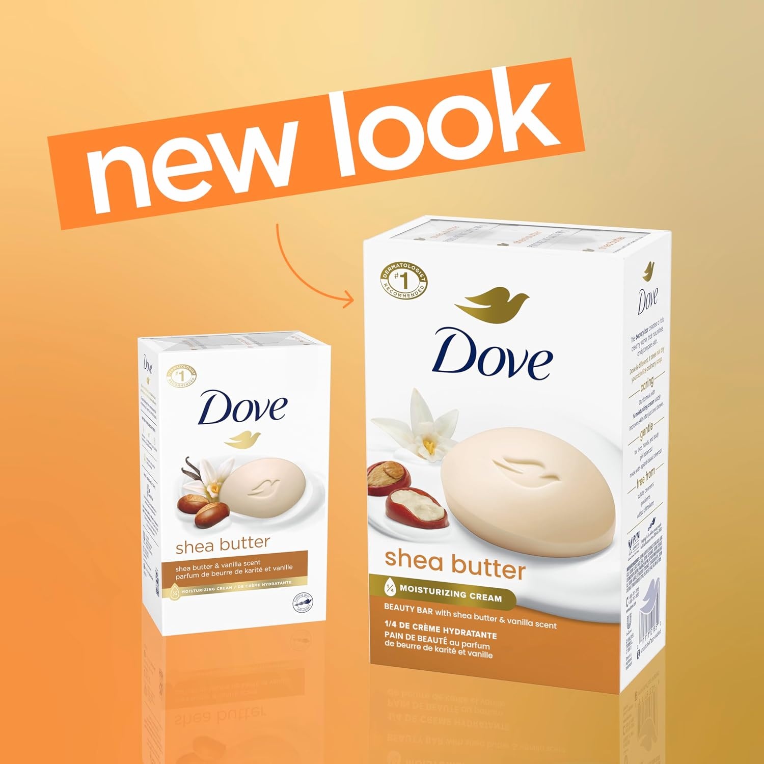 image:imageDove Shea Butter Beauty Bar Soap 8 Count Cleanser 375 oz I beauty bar375 Ounce Pack of 72
