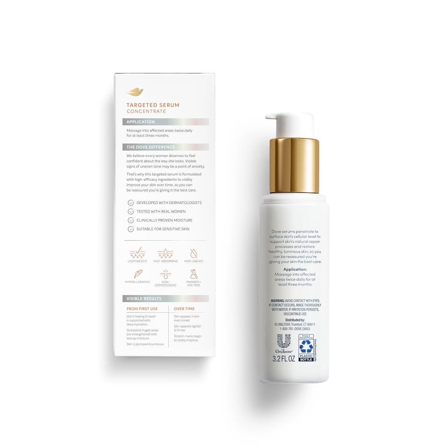 image:imageDove Targeted Body Serum for Stretch Marks Dark Spots amp Skin Firming 32oz32 Ounce Pack of 1