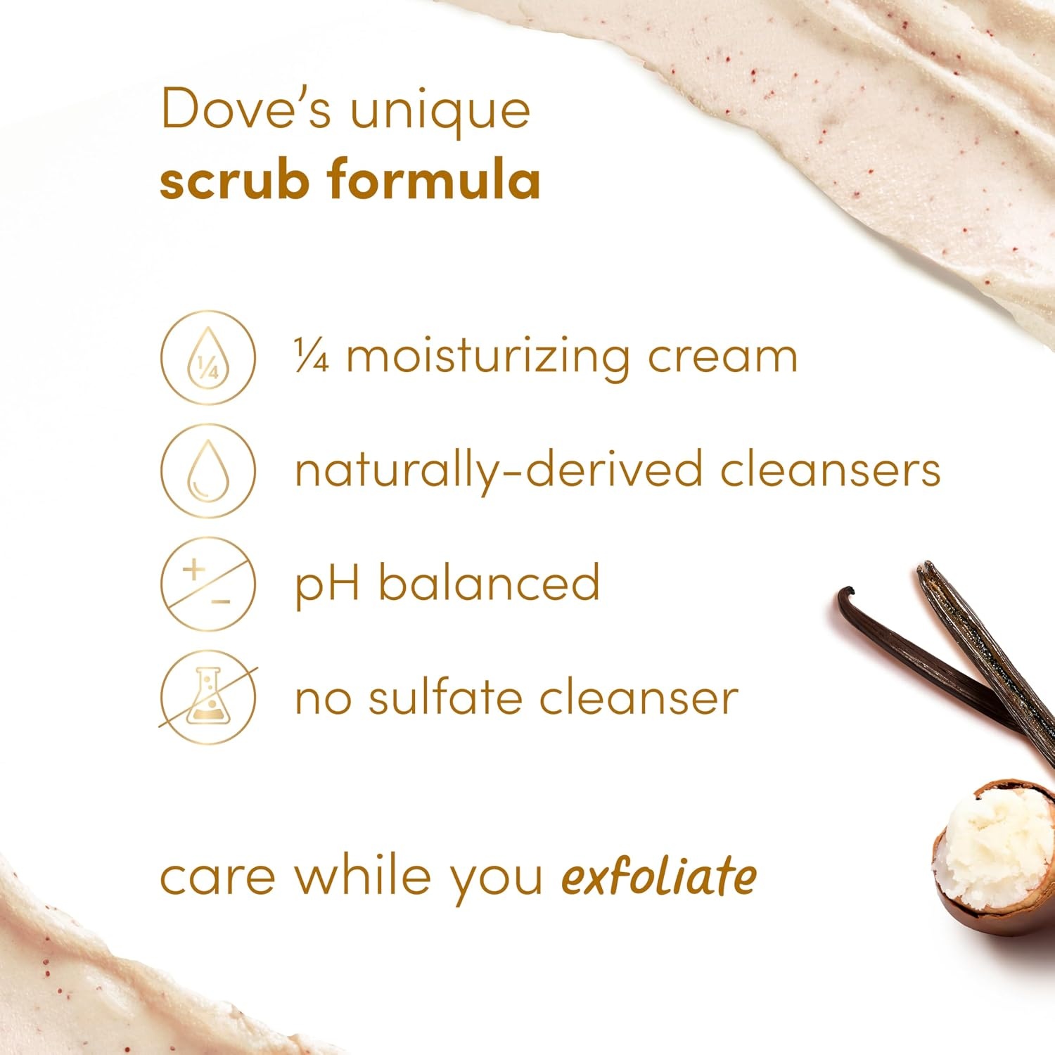 image:imageDove Vanilla Sugar amp Shea Butter Body Scrub Exfoliates and Deeply 15 oz15 Ounce Pack of 1