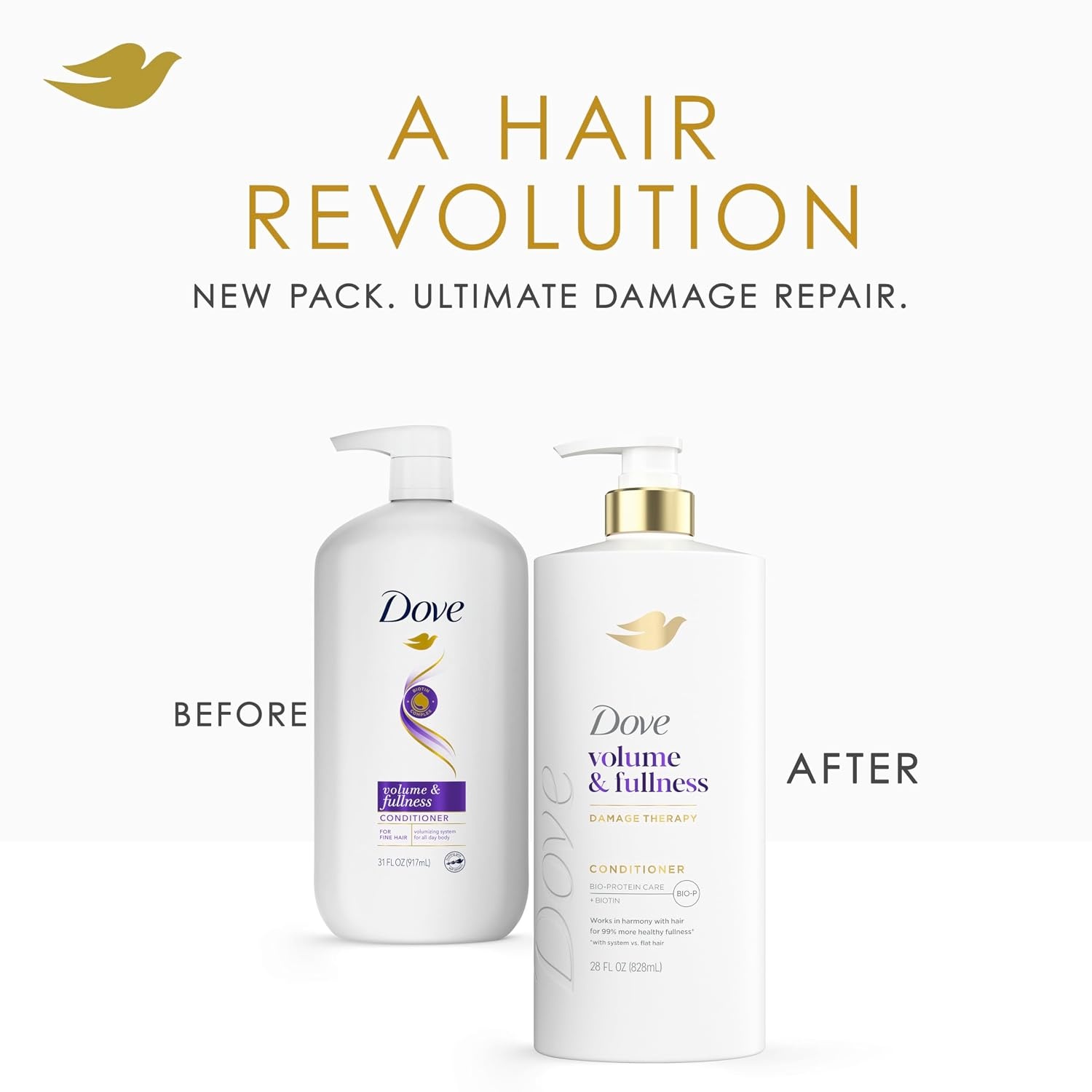 image:imageDove Volume amp Fullness Conditioner Volumizing for Thin Hair Biotin 28oz