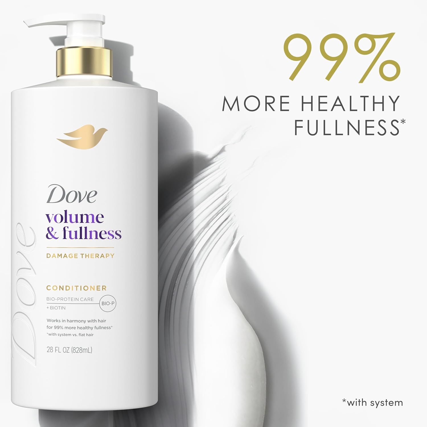 image:imageDove Volume amp Fullness Conditioner Volumizing for Thin Hair Biotin 28oz