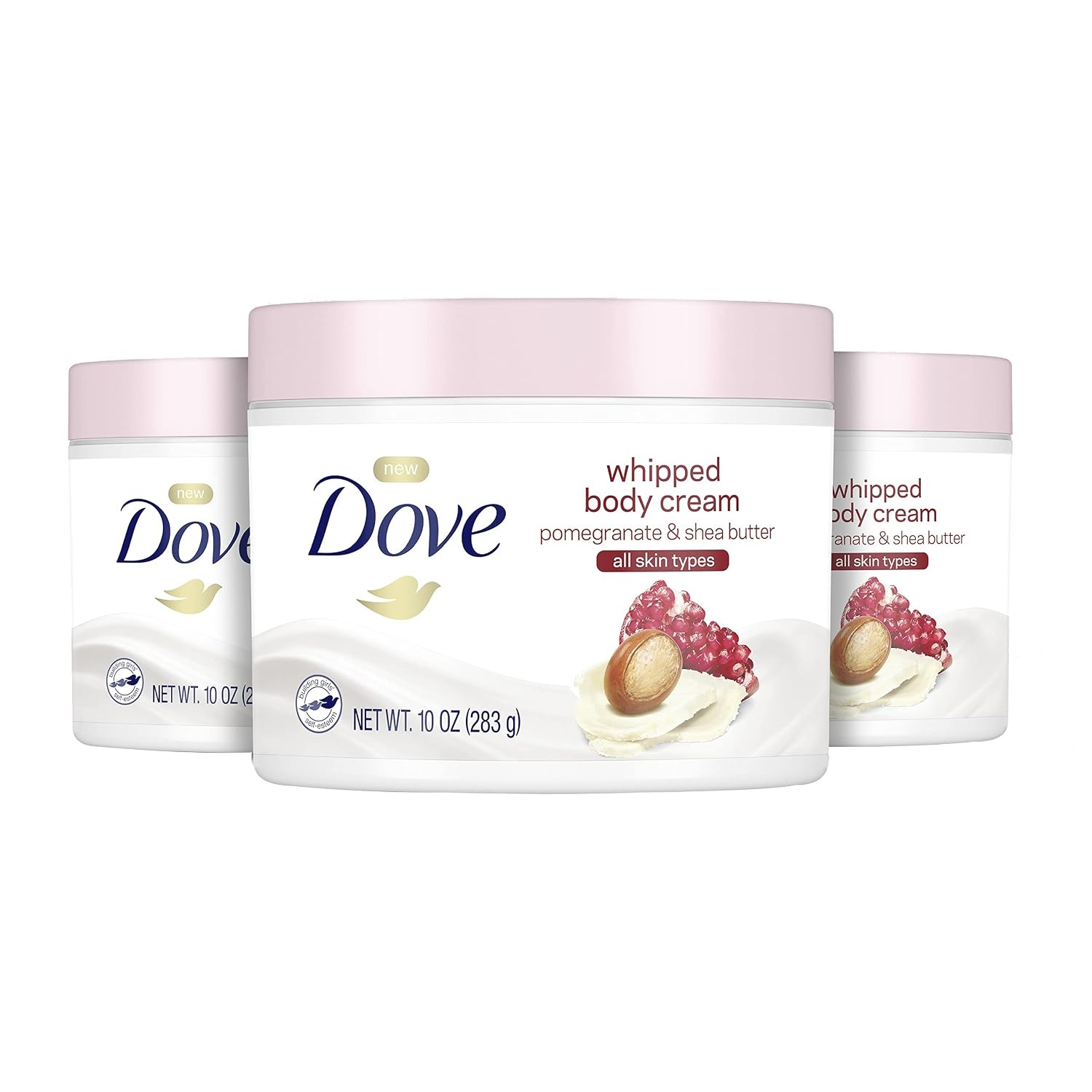 image:imageDove Whipped Body Cream Dry Skin Moisturizer Pomegranate and Shea Butter Nourishes Skin Deeply 10 oz 3 CountPomegranate and Shea Butter