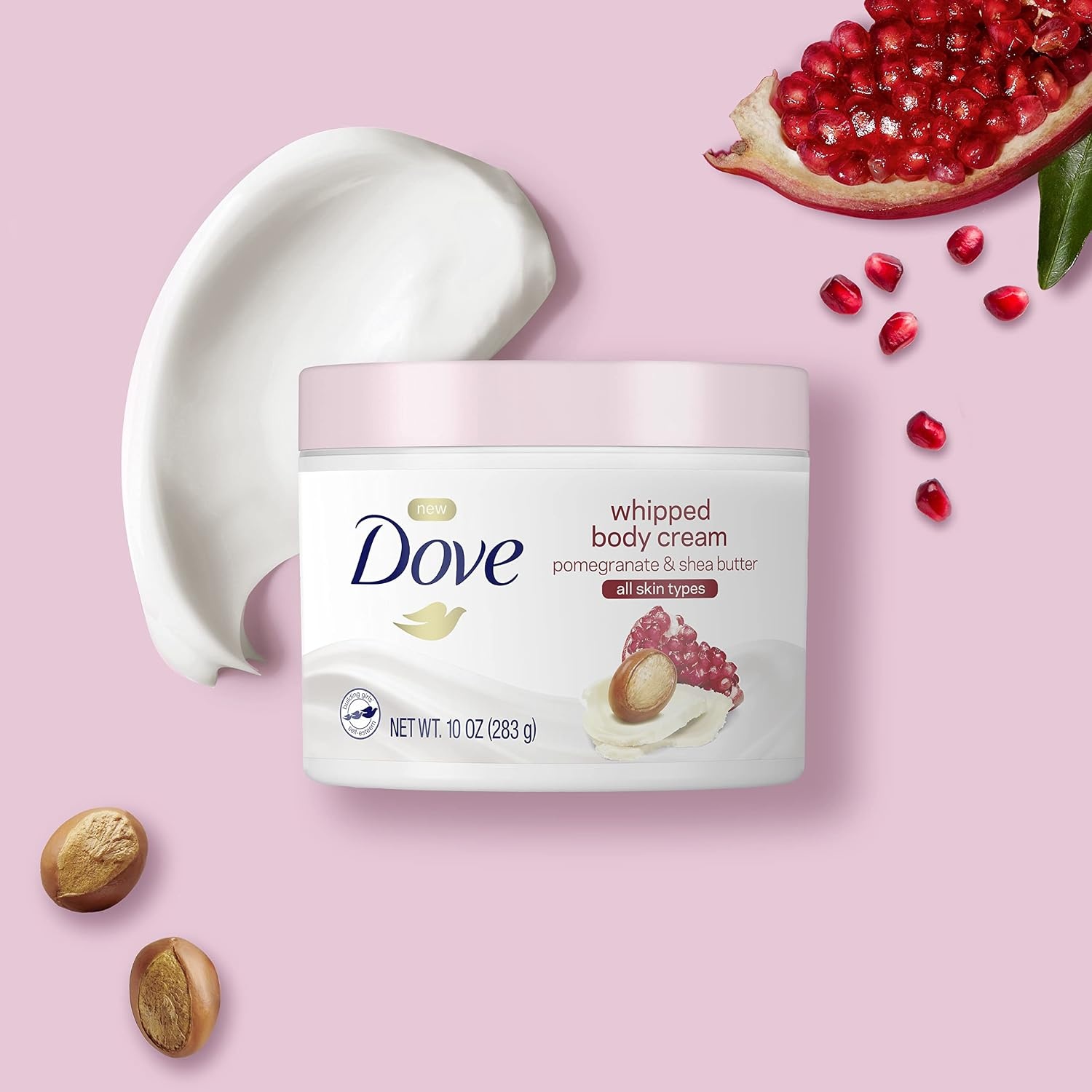 image:imageDove Whipped Body Cream Dry Skin Moisturizer Pomegranate and Shea Butter Nourishes Skin Deeply 10 oz 3 CountPomegranate and Shea Butter