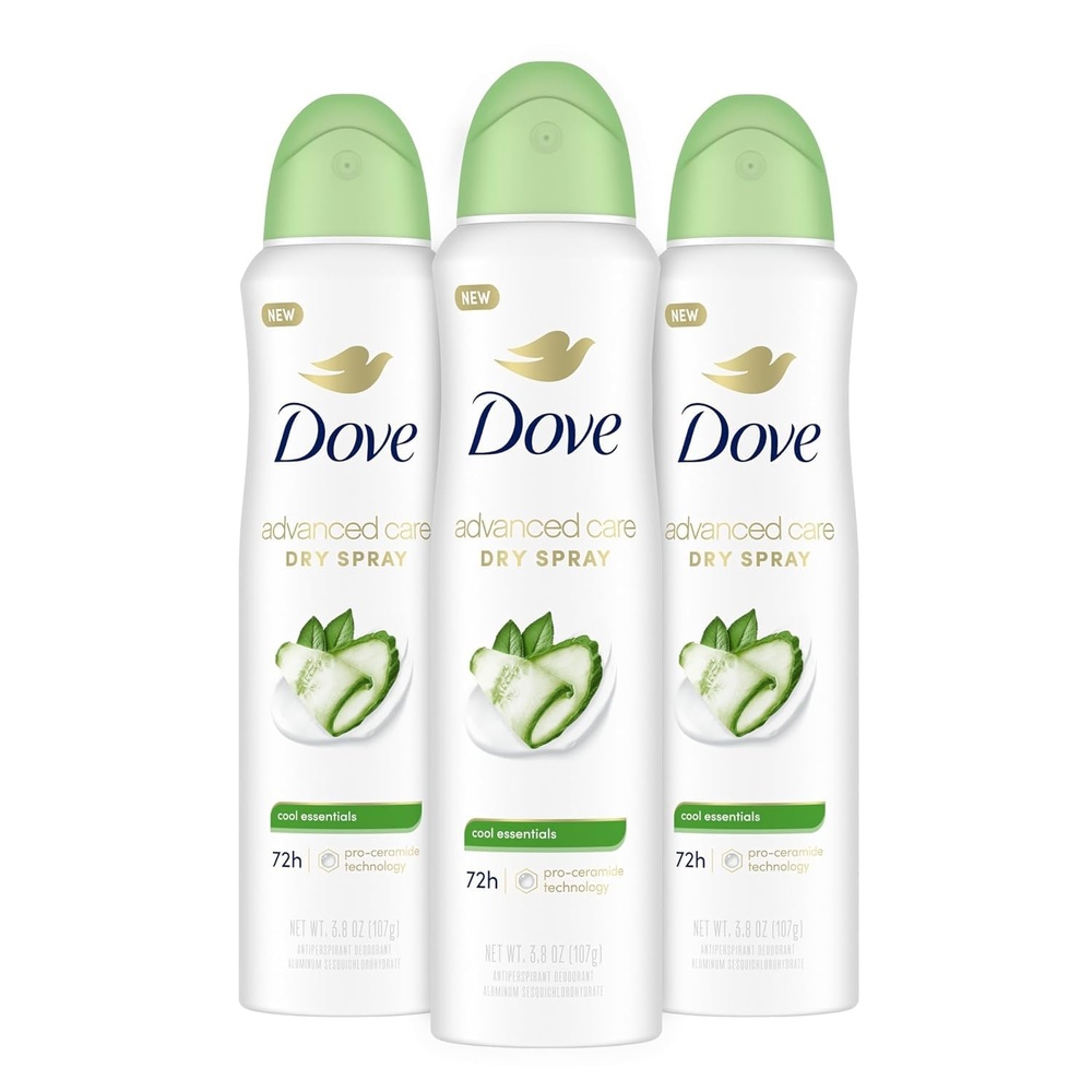 image:imageDove Advanced Care Antiperspirant Deodorant Spray Cool Essentials 38oz 4PK114 Ounce Pack of 1