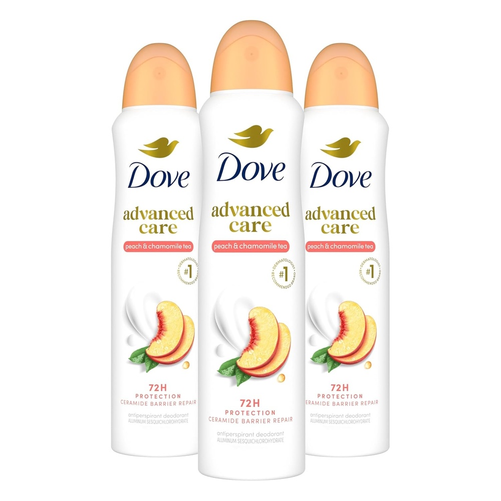 image:imageDove Advanced Care Antiperspirant Spray Peach amp Chamomile 38oz 3PK