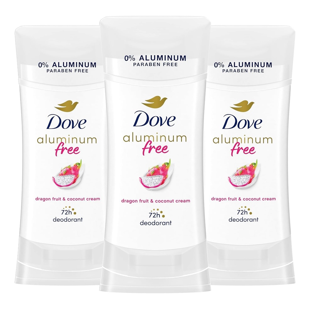 image:imageDove Aluminum Free Deodorant for Women 3 Count Sensitive 72 hour odor protection 26 ozDragonfruit