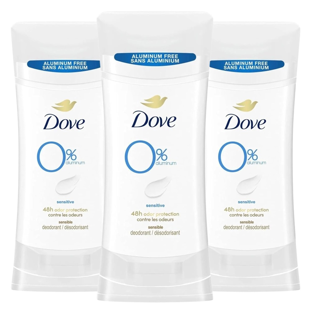 image:imageDove Aluminum Free Deodorant for Women 3 Count Sensitive 72 hour odor protection 26 ozSensitive
