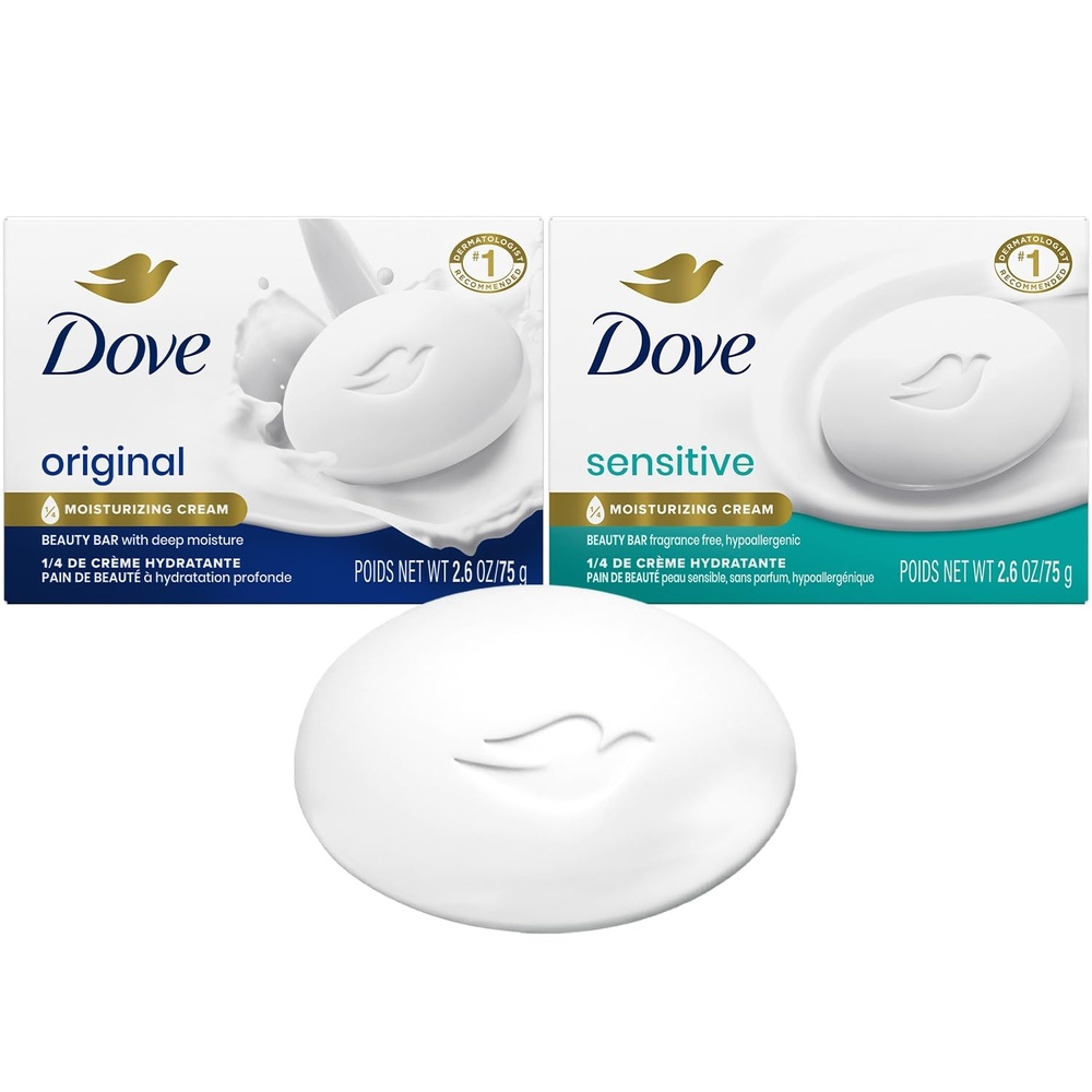 image:imageDove Beauty Bar Gentle Skin Cleanser Moisturizing for Gentle Soft Skin Care Original Made With 14 Moisturizing Cream 375 oz 14 Bars475 Ounce Pack of 1