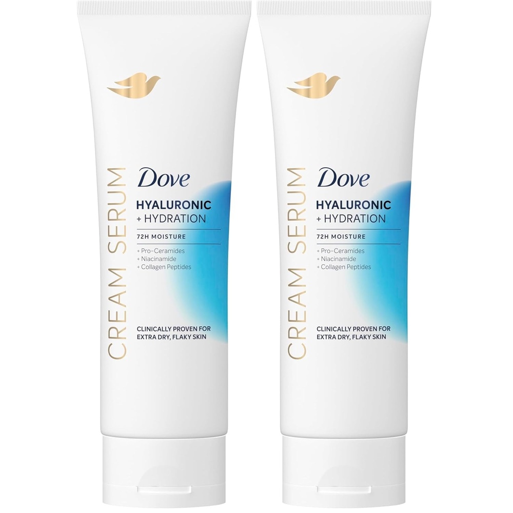 image:imageDove Body Cream Serum Hyaluronic Hydration for Extra Dry Flaky Skin 8oz8 Ounce Pack of 2