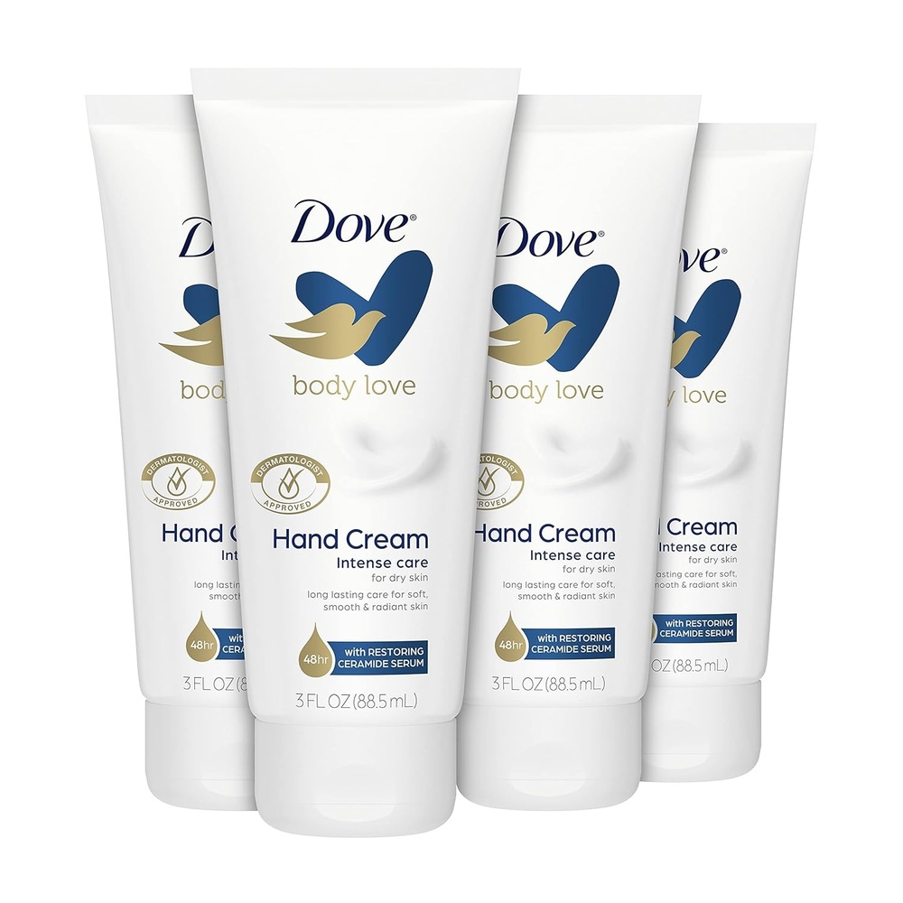 image:imageDove Body Love Moisturizing Hand Cream for Rough or Dry Skin Intense Care Softens and Smoothes 3oz 4 Count