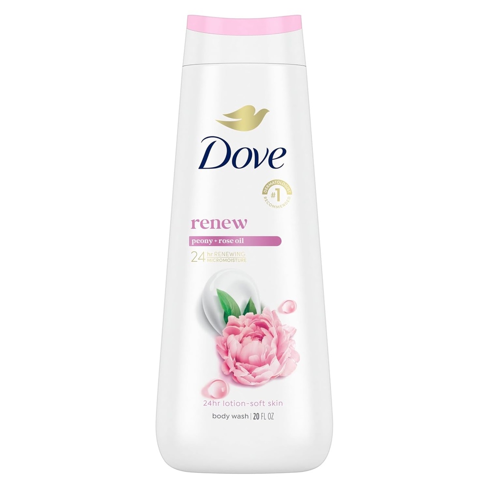 image:imageDove Body Wash 100 Gentle Cleansers Sulfate Free Peony and Rose Oil Effectively Washes Away Bacteria While Nourishing Your Skin 22 Fl Oz Pack of 4Peony and Rose Oil