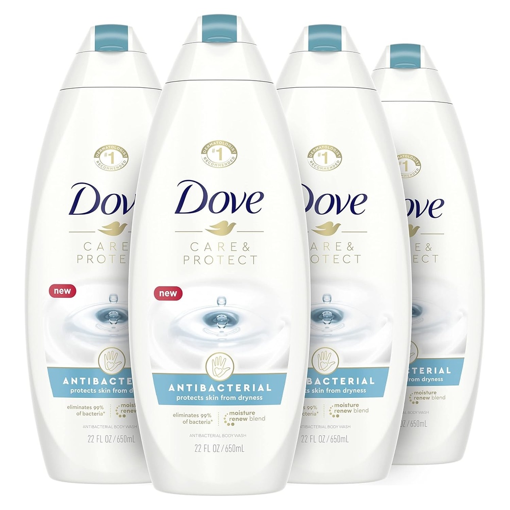 image:imageDove Body Wash For All Skin Types Antibacterial Body Wash Protects from Dryness 22 Fl Oz Pack of 4