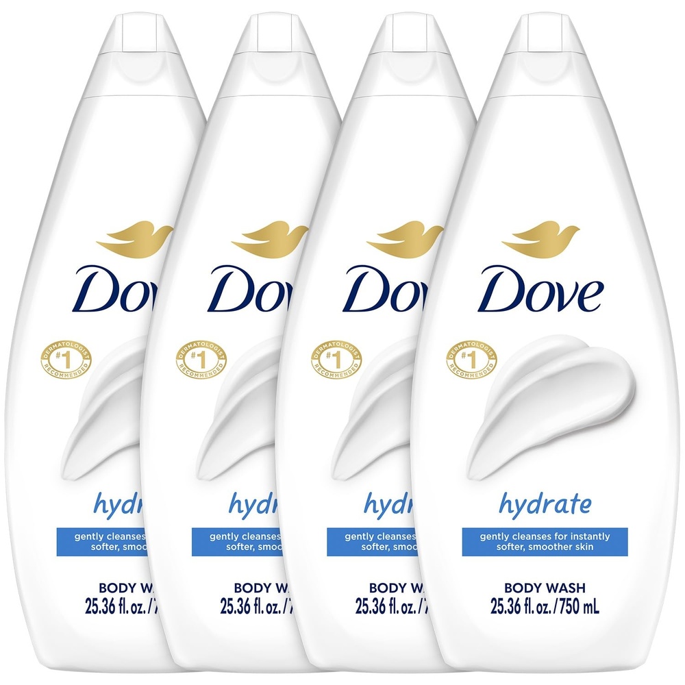 image:imageDove Body Wash Hydrate 4Pack Moisturizing Cleanser for Smooth Soft Skin 2536 Fl Oz EaUnscented