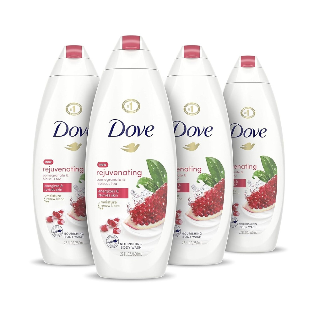 image:imageDove Body Wash for Softer Smoother Skin After Just One Use Rejuvenating Pomegranate and Hibiscus Tea Effectively Washes Away Bacteria While Nourishing Your Skin 22 Fl Ounce Pack of 4Pomegranate and Lemon Verbena