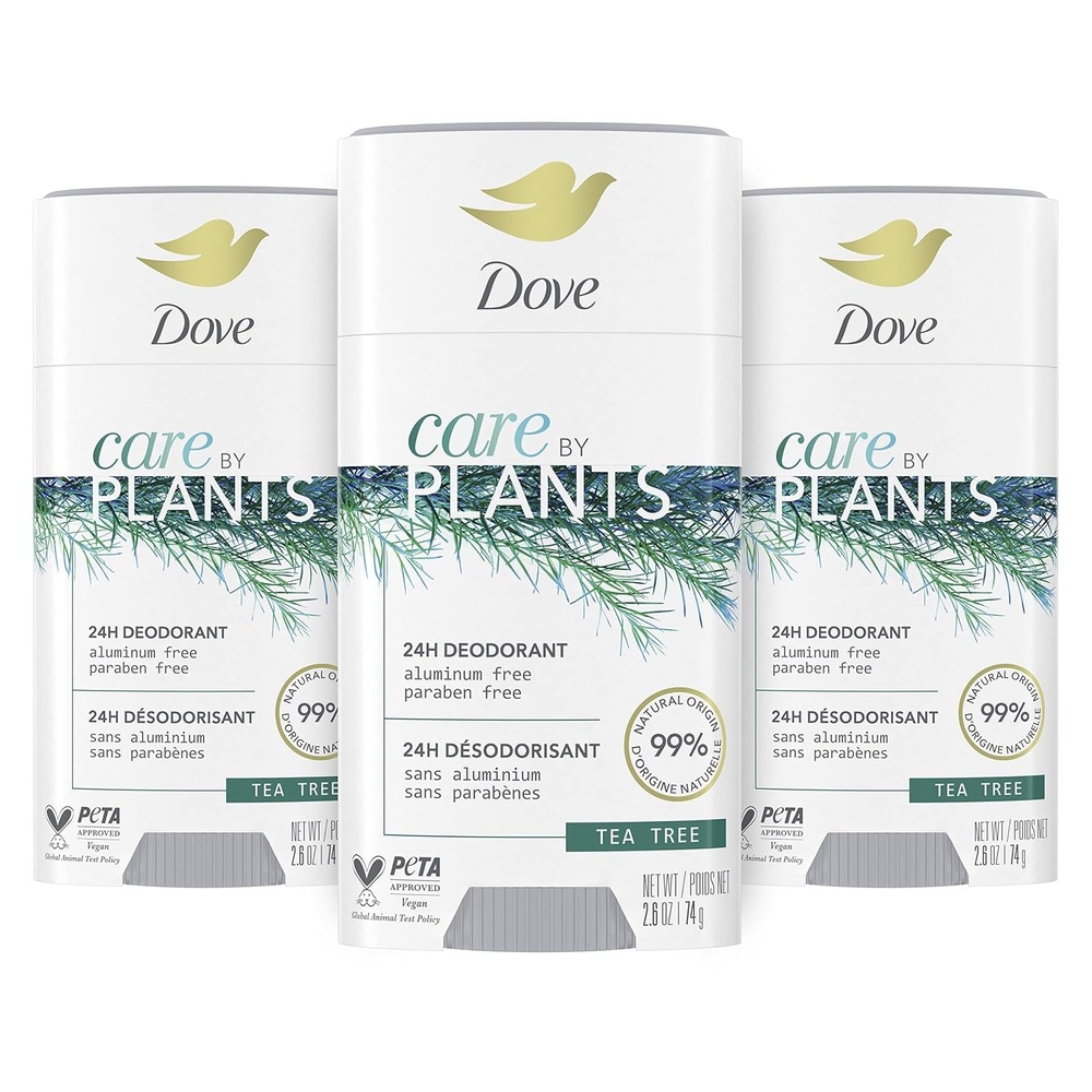 image:imageDove Care by Plants Deodorant Stick for longlasting deodorant protection Tea Tree aluminum free deodorant 26 oz 3 Count