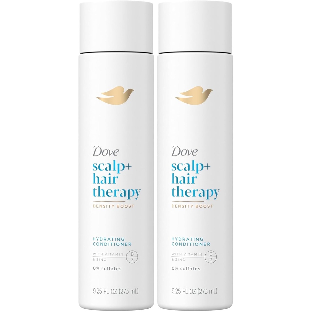 image:imageDove Density Boost Hydrating Conditioner Scalp Therapy for Dry Hair with Vitamin B3 Zinc and 0 Sulfates 925 oz925 Fl Oz Pack of 2