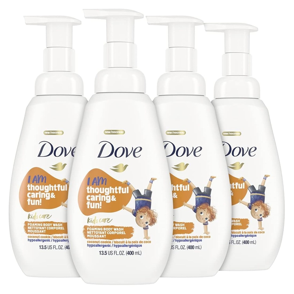 image:imageDove Foaming Body Wash For Kids 4 Count Berry Smoothie Hypoallergenic Skin Care 135 ozCoconut Cookie