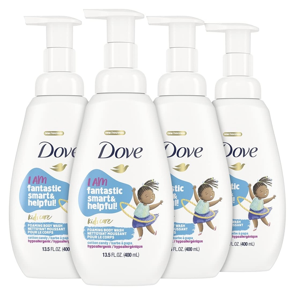 image:imageDove Foaming Body Wash For Kids 4 Count Berry Smoothie Hypoallergenic Skin Care 135 ozCotton Candy