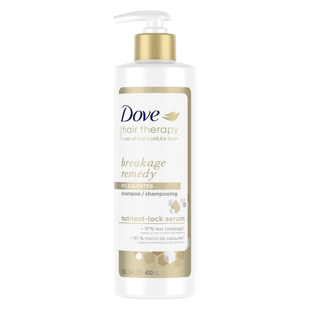 image:imageDove Hair Therapy Shampoo Breakage Remedy for Damaged Hair Hair Shampoo with NutrientLock Serum 338 ozBreakage Remedy