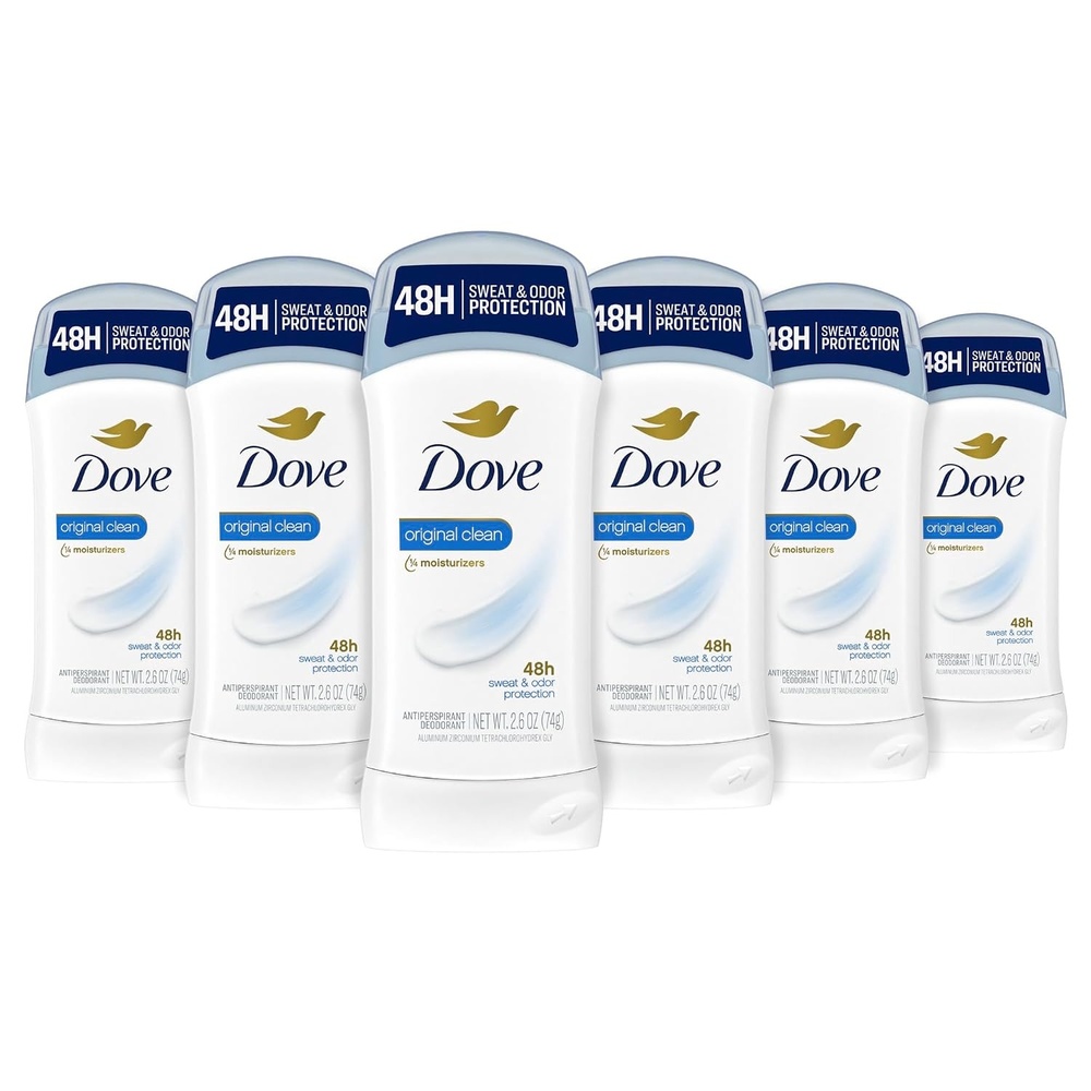 image:imageDove Invisible Solid Antiperspirant Deodorant Stick for Women Original Clean For All Day Underarm Sweat and Odor Protection 26 oz Pack of 626 Ounce Pack of 6