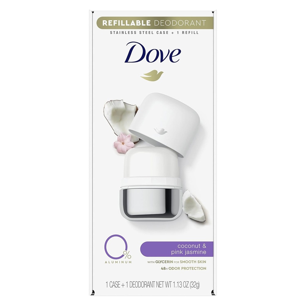 image:imageDove Refillable Deodorant Starter Kit Deodorant For Women Cucumber amp Green Tea 0 Aluminum 113 ozWarm