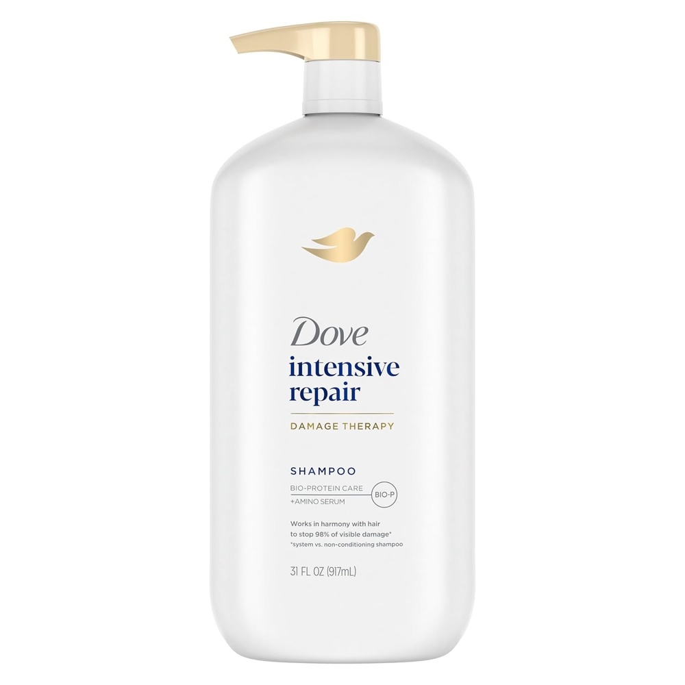 image:imageDove Shampoo Intensive Repair Pack of 4 for Damaged Hair Shampoo with BioRestore Complex 31 oz
