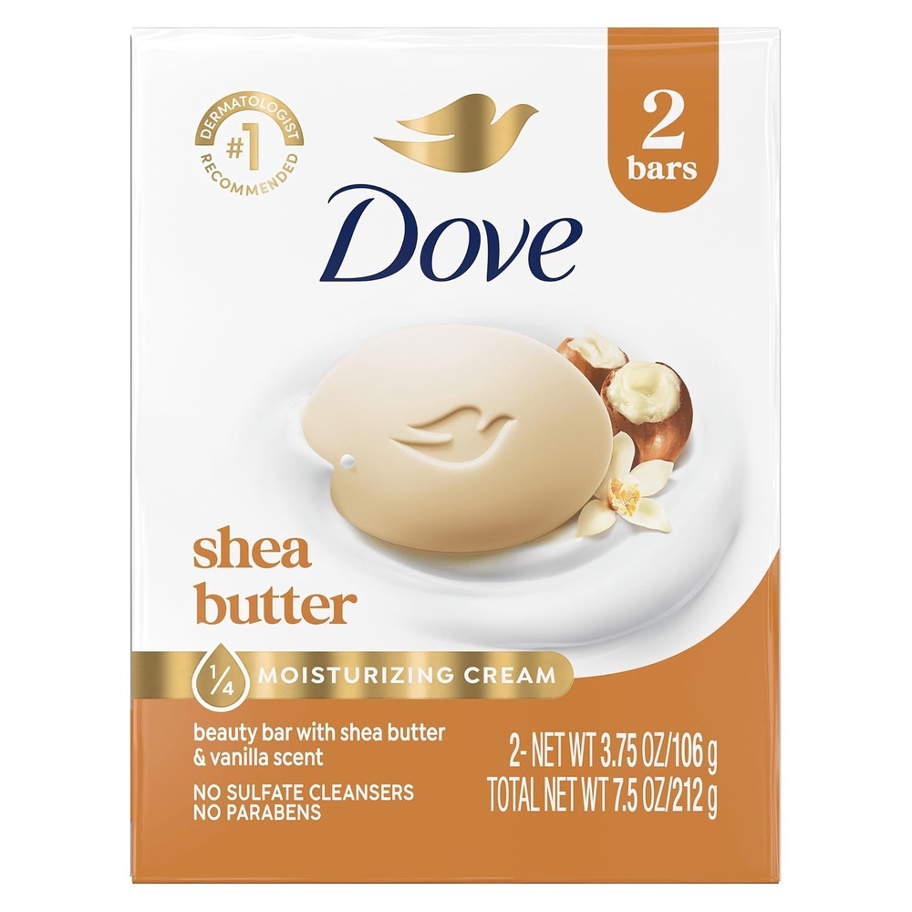 image:imageDove Shea Butter Beauty Bar Soap 8 Count Cleanser 375 oz I beauty bar75 Ounce Pack of 1