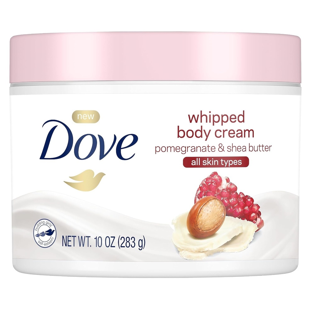 image:imageDove Whipped Body Cream Dry Skin Moisturizer Pomegranate and Shea Butter Nourishes Skin Deeply 10 oz 3 CountPomegranate and Shea Butter