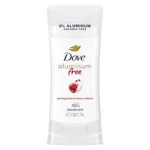 Dove 0% Aluminum Deodorant for Women ¼ Moisturizers Cucumber & Green Tea with 24-Hour Odor Protection,2.6 Ounce (Pack of 3)(Pomegranate and Lemon Verbena)