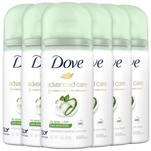 Dove Advanced Care Antiperspirant Deodorant Spray Cool Essentials 3.8oz 4PK(1 Ounce (Pack of 6))