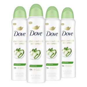 Dove Advanced Care Antiperspirant Deodorant Spray Cool Essentials 3.8oz 4PK(15.2 Ounce (Pack of 1))