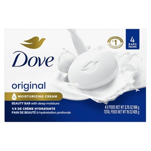 Dove Beauty Bar Gentle Skin Cleanser Moisturizing for Gentle Soft Skin Care Original Made With 1/4 Moisturizing Cream 3.75 oz, 14 Bars(15 Ounce (Pack of 1))