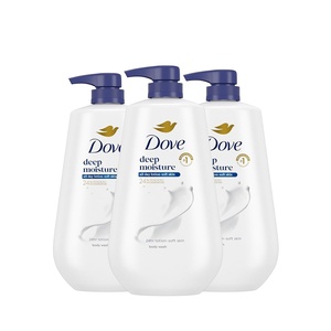 Dove Body Wash Deep Moisture 30.6 oz Pump 3 Pack, Sulfate Free(30.6 Fl Oz (Pack of 3))