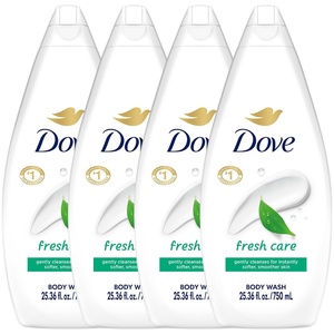Dove Body Wash, Deeply Nourishing, Value Size 3-Pack – Moisturizing Shower Soap Liquid for Softer, Smoother Skin, 33.8 Oz Ea(22 Fl Oz (Pack of 4))