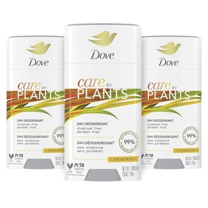 Dove Care by Plants Deodorant Stick for long-lasting deodorant protection Lemongrass aluminum free deodorant 2.6 oz 3 Count(2.6 Ounce (Pack of 3))