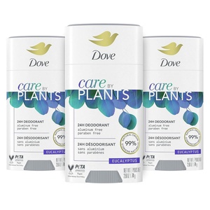 Dove Care by Plants Deodorant Stick for underarm skin care and 24 hour deodorant protection Eucalyptus no aluminum deodorant 2.6 oz 3 Count(2.6 Ounce (Pack of 3))
