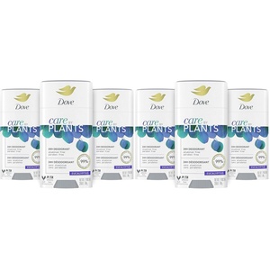 Dove Care by Plants Deodorant Stick for underarm skin care and 24 hour deodorant protection Eucalyptus no aluminum deodorant 2.6 oz 3 Count(2.6 Ounce (Pack of 6))