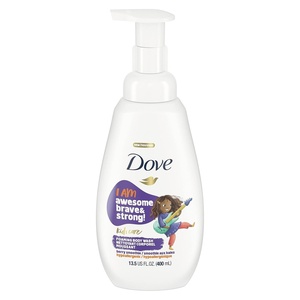 Dove Foaming Body Wash For Kids 4 Count Berry Smoothie Hypoallergenic Skin Care 13.5 oz(Blueberry)