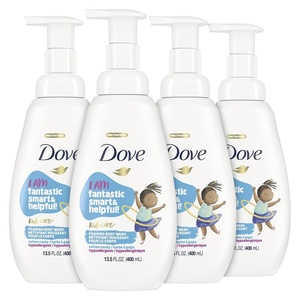 Dove Foaming Body Wash For Kids 4 Count Berry Smoothie Hypoallergenic Skin Care 13.5 oz(Cotton Candy)