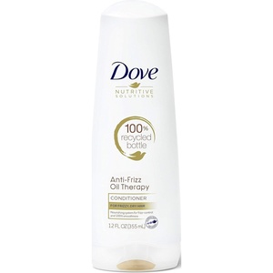 Dove Nutritive Solutions Dry Hair Conditioner for Frizzy Control Oil Therapy with Nutri-Oils Moisturizing Conditioner Formula Smooths Hair 12 oz, 4 Count(Unscented)