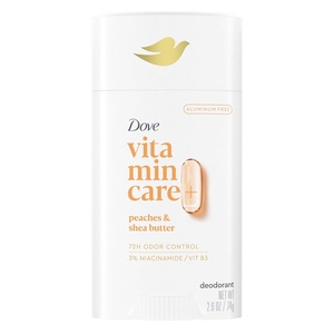 Dove Raspberry & Rose VitaminCare+ Aluminum-Free Deo Stick, 2.6 oz(Peaches + Shea Butter)