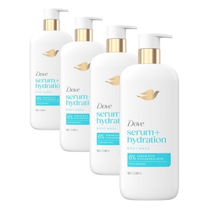Dove Serum+ Hydration Body Wash Hyaluronic Acid 6% Hydration Serum, 18.5 oz(Jasmine)