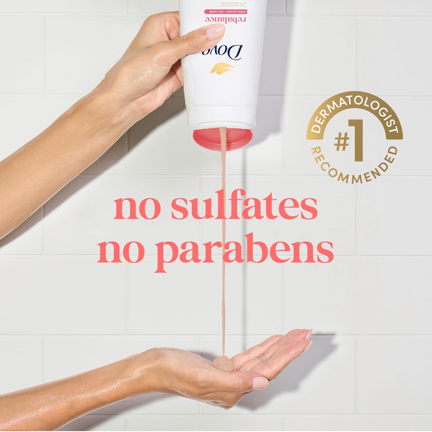image:imageDove Body Wash 3 Count Rebalance White Peach amp Rice Milk For 24hr LotionSoft Skin Moisturizing Skin Cleanser with No Sulfates No Parabens