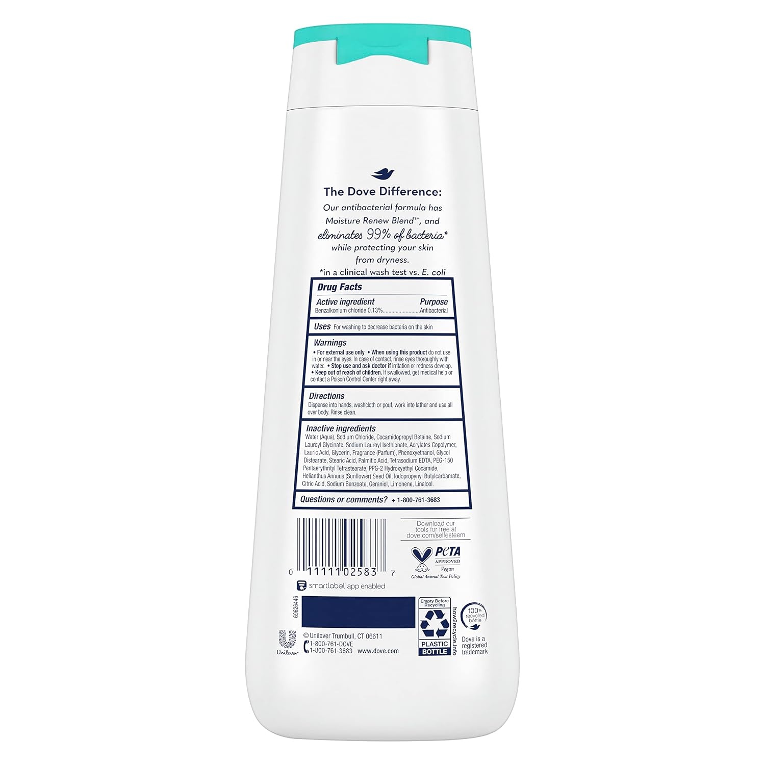 image:imageDove Body Wash Care amp Protect Antibacterial 4 Count For All Skin Types Protects from Dryness 20 oz