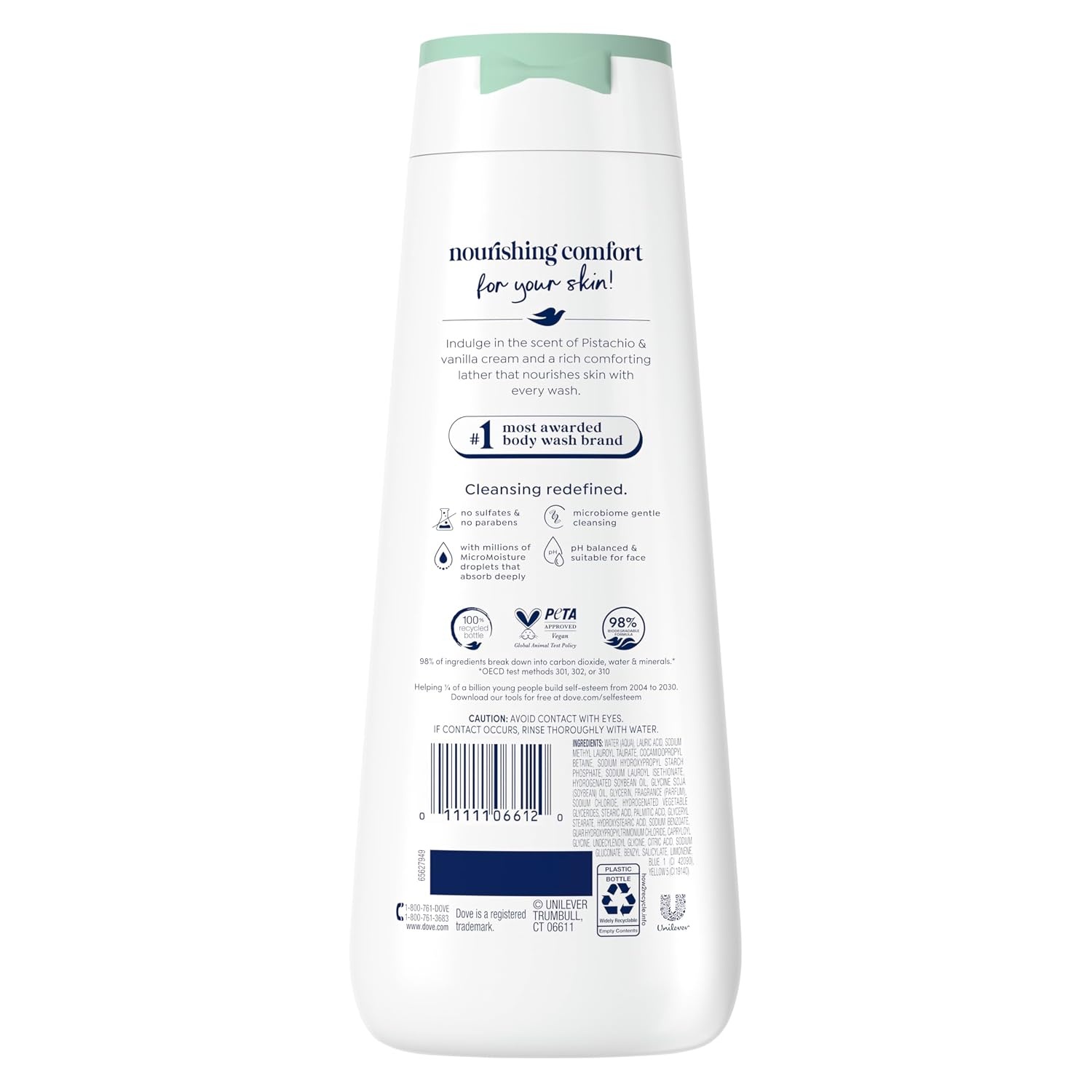 image:imageDove Body Wash Pistachio amp Vanilla Cream 20 oz Sulfate Free